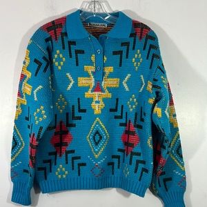 Union bay medium Aztec print pullover sweater